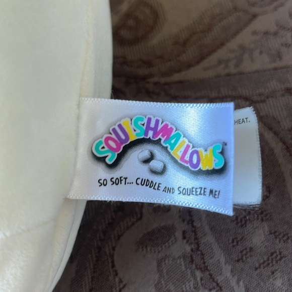 Squishmallows Charlie Bull Terrier Dog 8" Plush Black Eye White Pup Soft Puppy - Picture 3 of 5